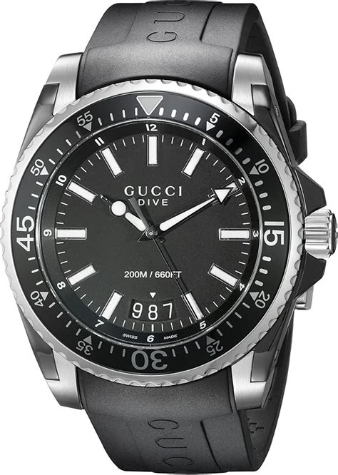 gucci dive men watches|gucci 126.2 men's wrist watch.